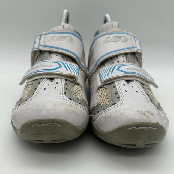 Louis Garneau Ergo Grip Cycle Shoes Womens Size 8.5 Blue Multi Rx Biking - Picture 2 of 9